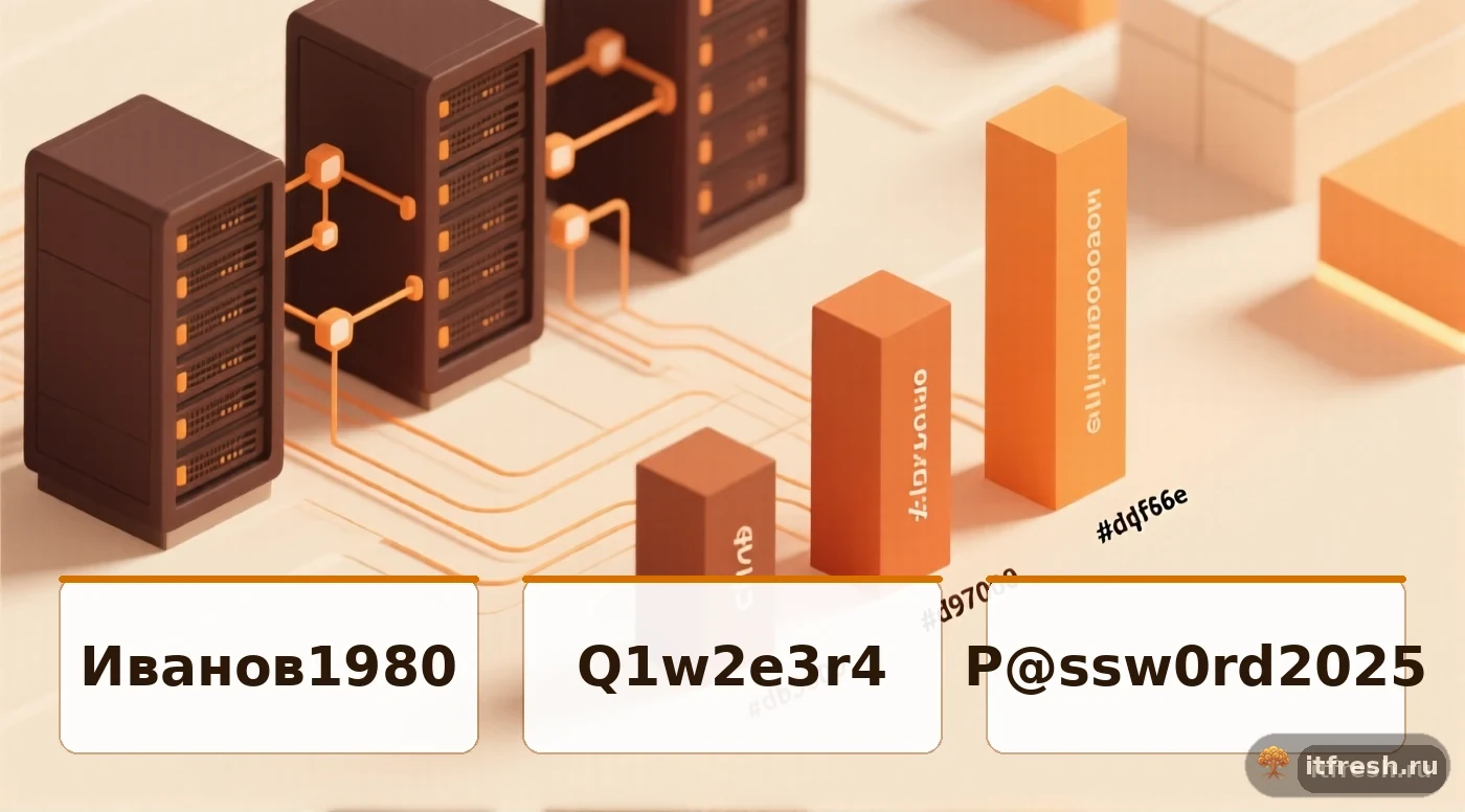 Время подбора паролей: Иванов1980, Q1w2e3r4, P@ssw0rd2025