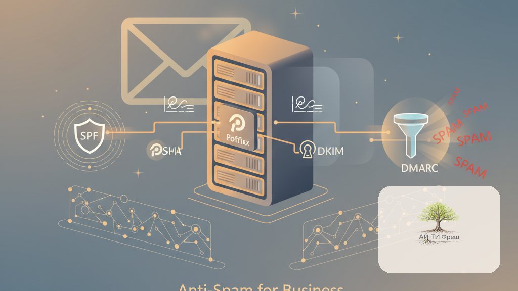 Корпоративная почта на Postfix: SPF, DKIM, DMARC и борьба со спамом для бизнеса