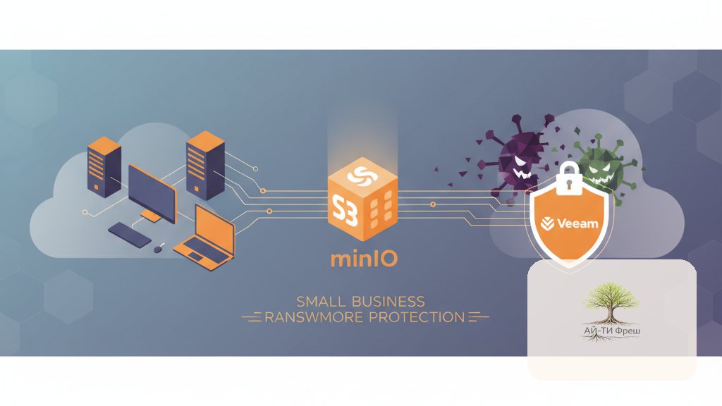 Бэкап офиса в S3-хранилище MinIO + Veeam: защита от шифровальщиков для малого бизнеса