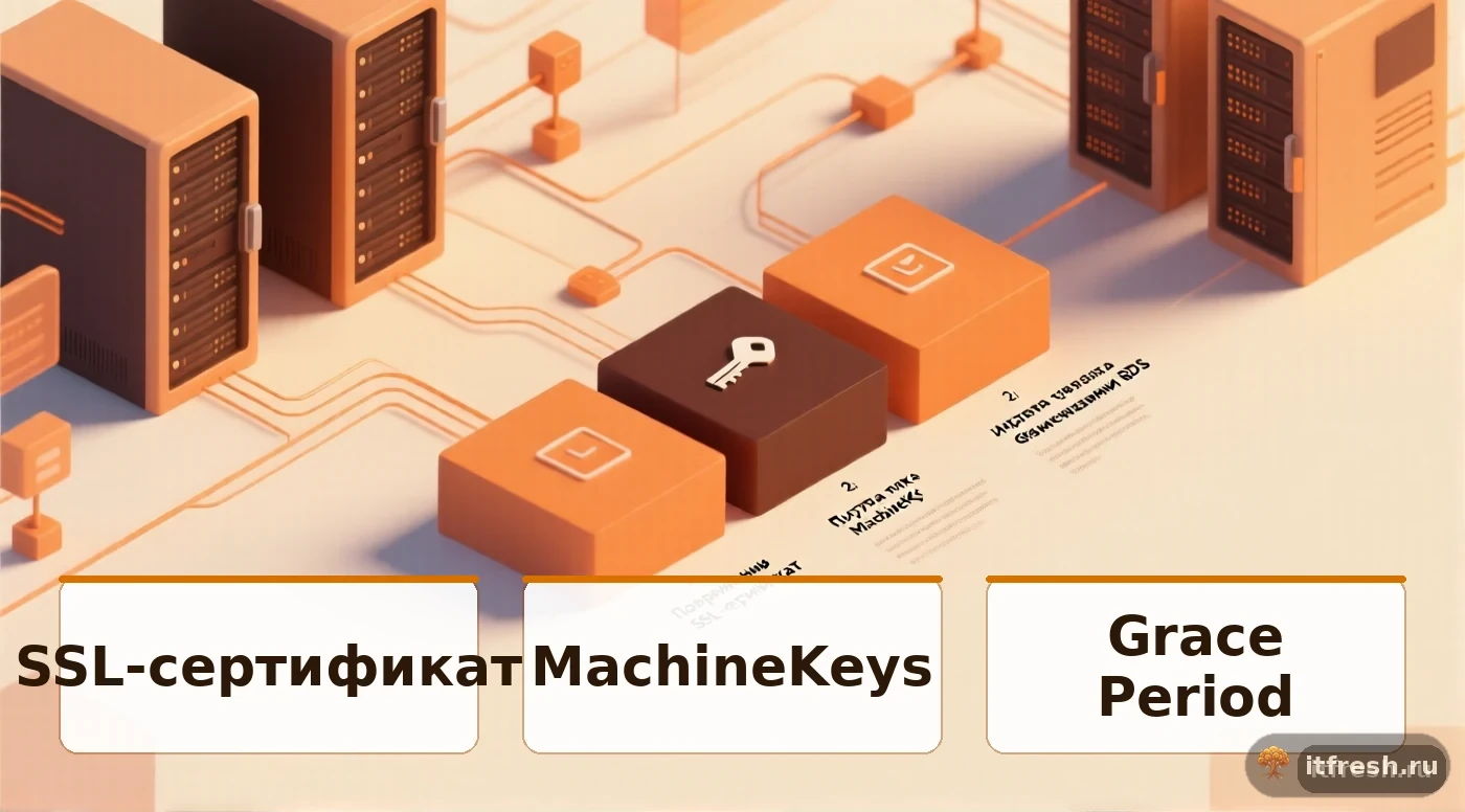 Диаграмма причин ошибки RDP: SSL-сертификат, MachineKeys, Grace Period