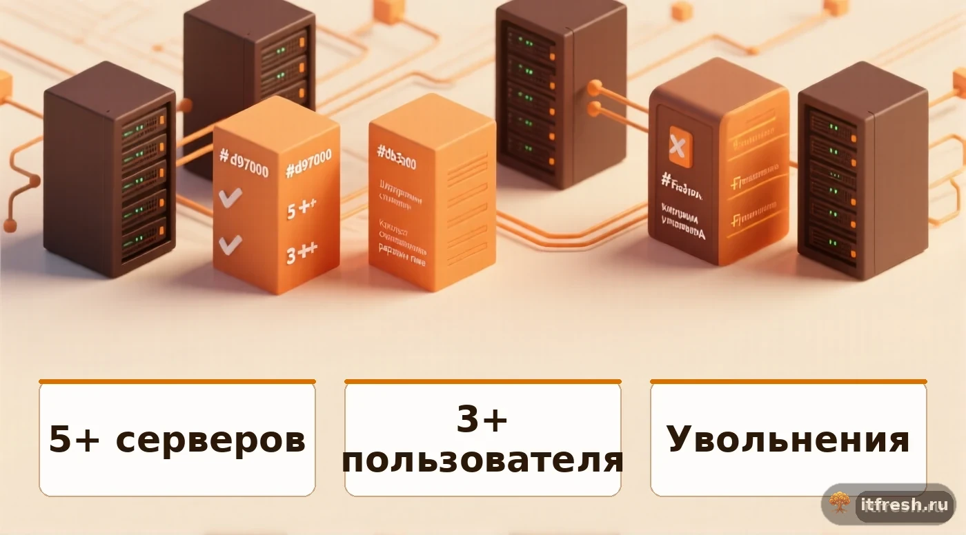 Критерии перехода на FreeIPA: количество серверов, пользователей, увольнения, сложность доступа, хранение паролей