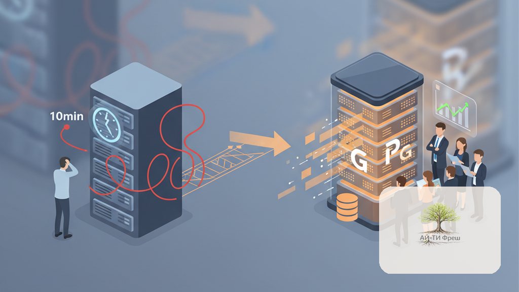 1С зависала по 10 минут: переводим торговую компанию на клиент-сервер PostgreSQL