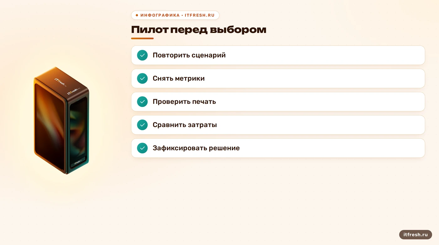 Чек-лист пилота для выбора схемы работы 1С через RDP