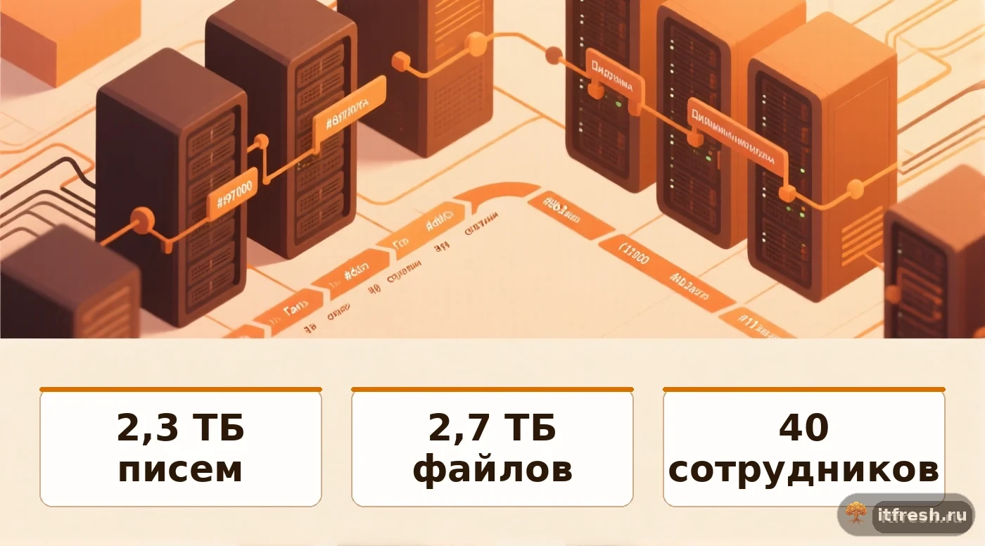 Этапы миграции с Office 365 на Nextcloud Hub за 11 дней, перенос 2.3 ТБ почты и 2.7 ТБ файлов