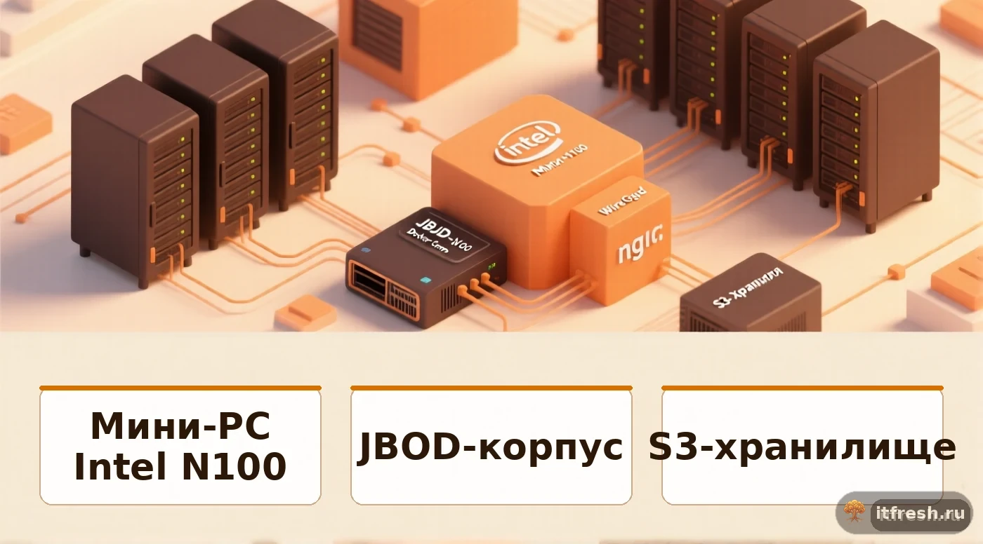 Архитектура self-hosted Immich: сервер, хранилище, бэкап, Docker, прокси, WireGuard