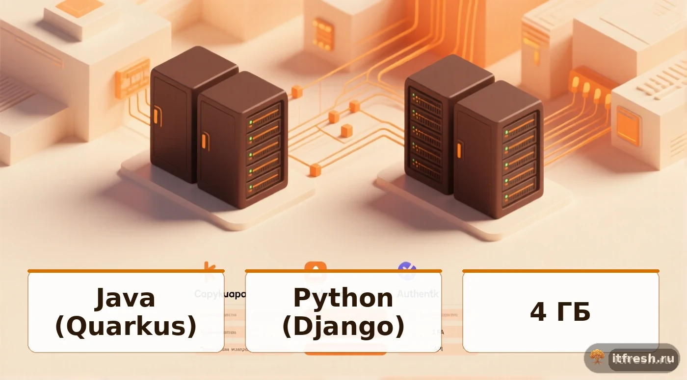Сравнение Keycloak и Authentik по техническим параметрам: требования к RAM, CPU, поддержка протоколов