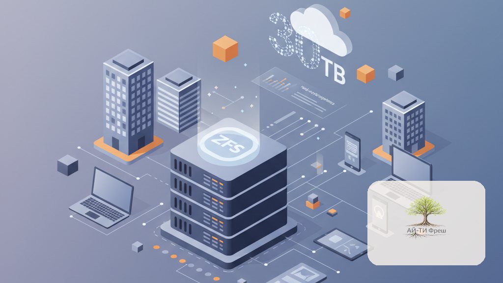 Файловый сервер для офиса на ZFS: реальный опыт АйТи Фреш на 30 ТБ проектной документации