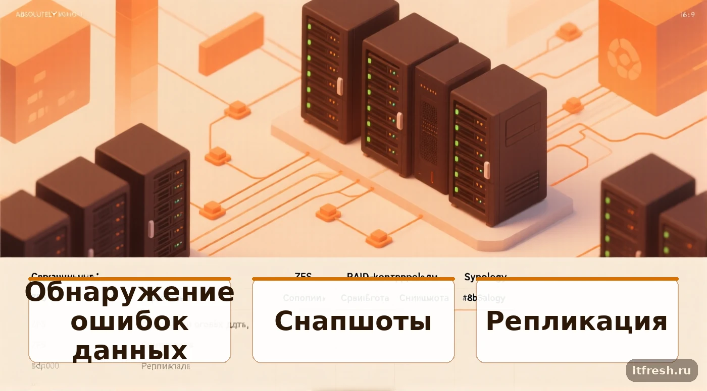 Сравнение ZFS, RAID-контроллера и Synology по ключевым функциям