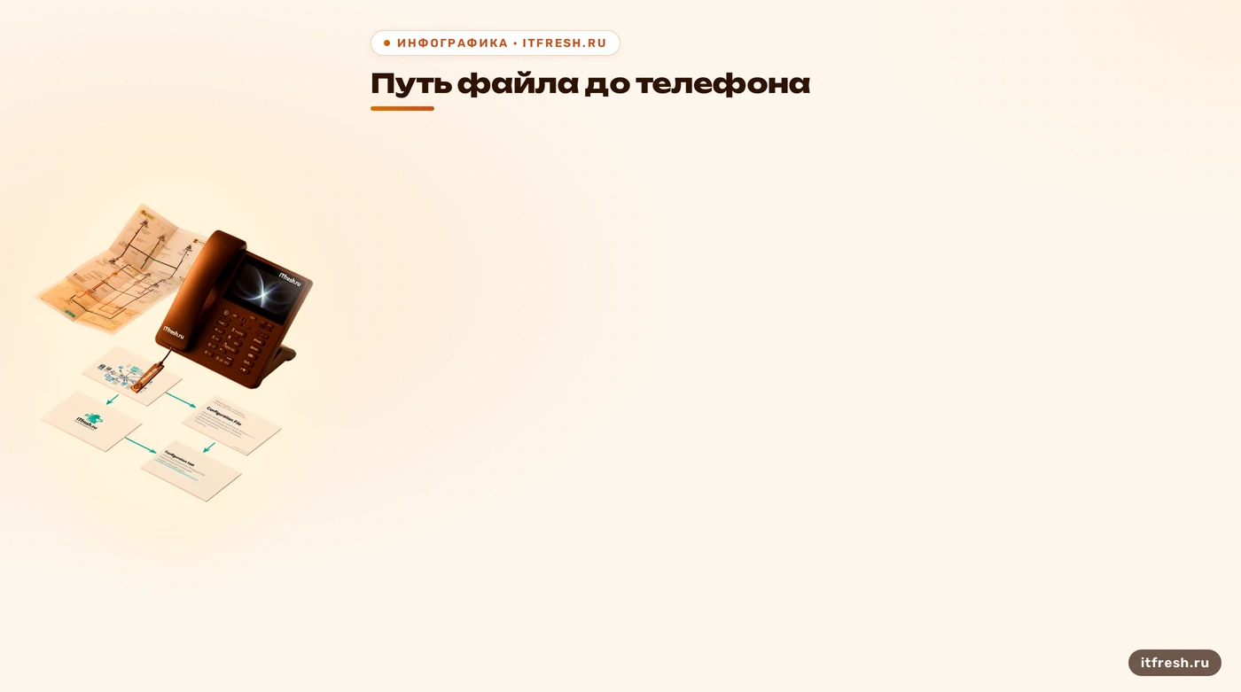 Путь от DHCP до применения файла телефоном