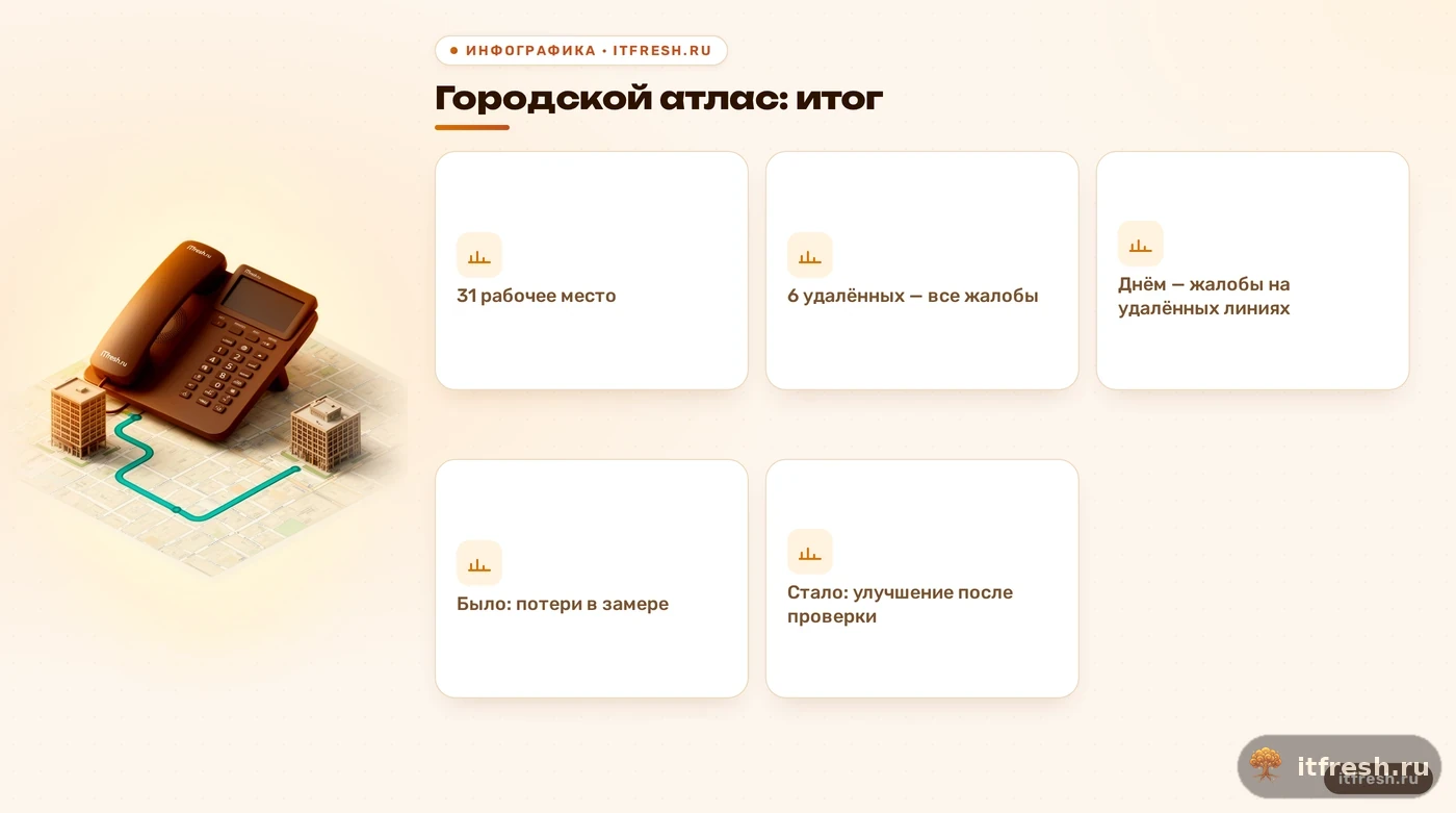 Наблюдения и результат разбора качества звонков