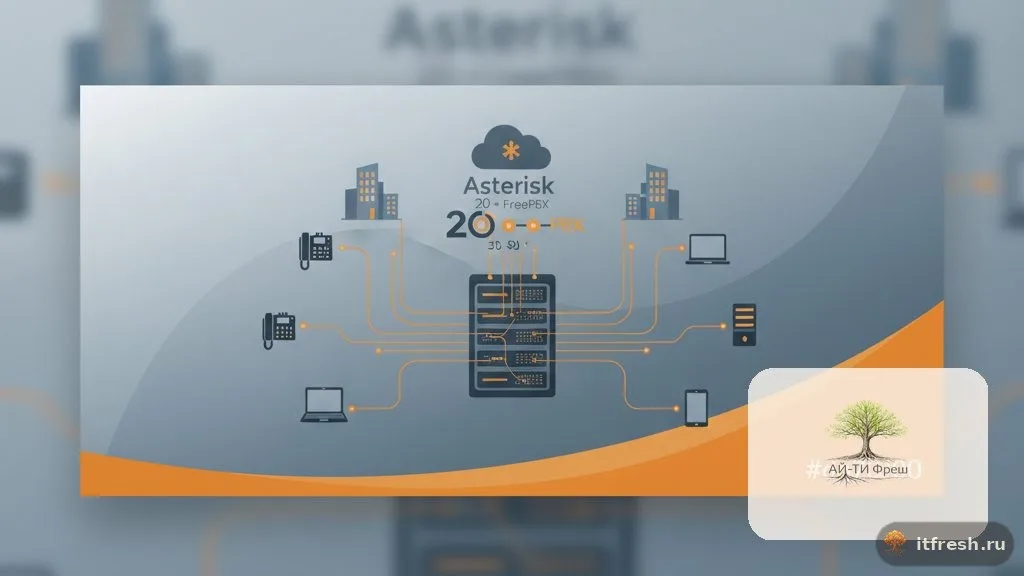 Корпоративная АТС на Asterisk 20 + FreePBX для офиса 30-80 мест