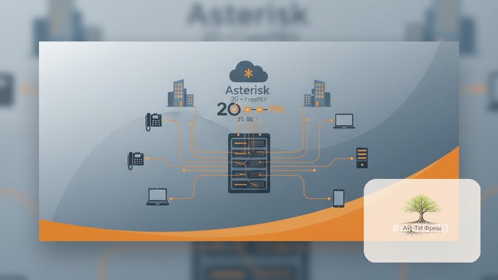 Корпоративная АТС на Asterisk 20 + FreePBX для офиса 30-80 мест