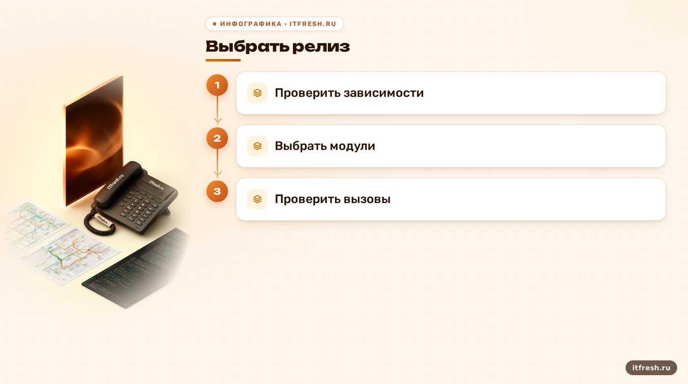 Этапы подготовки и проверки сборки Asterisk