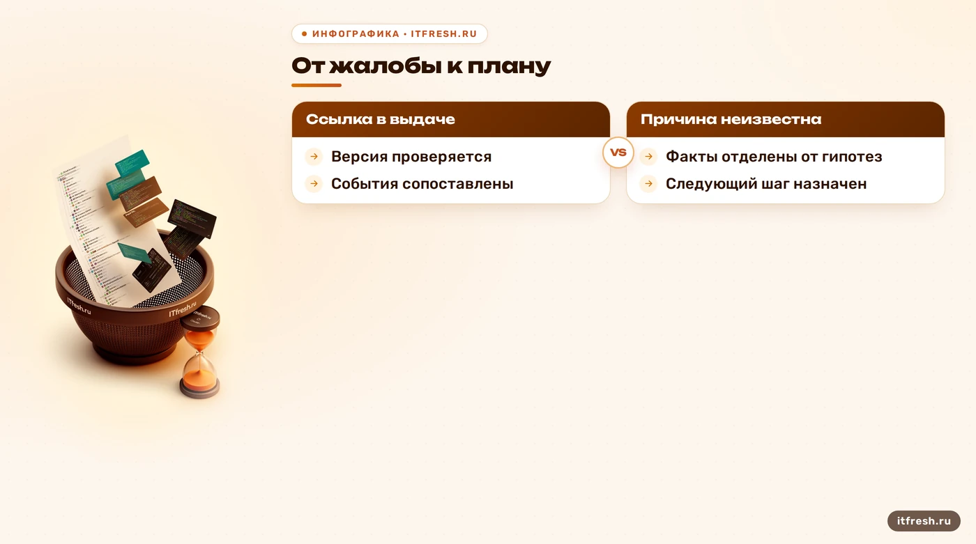 Сравнение исходной жалобы и результата первичного разбора безопасности Drupal