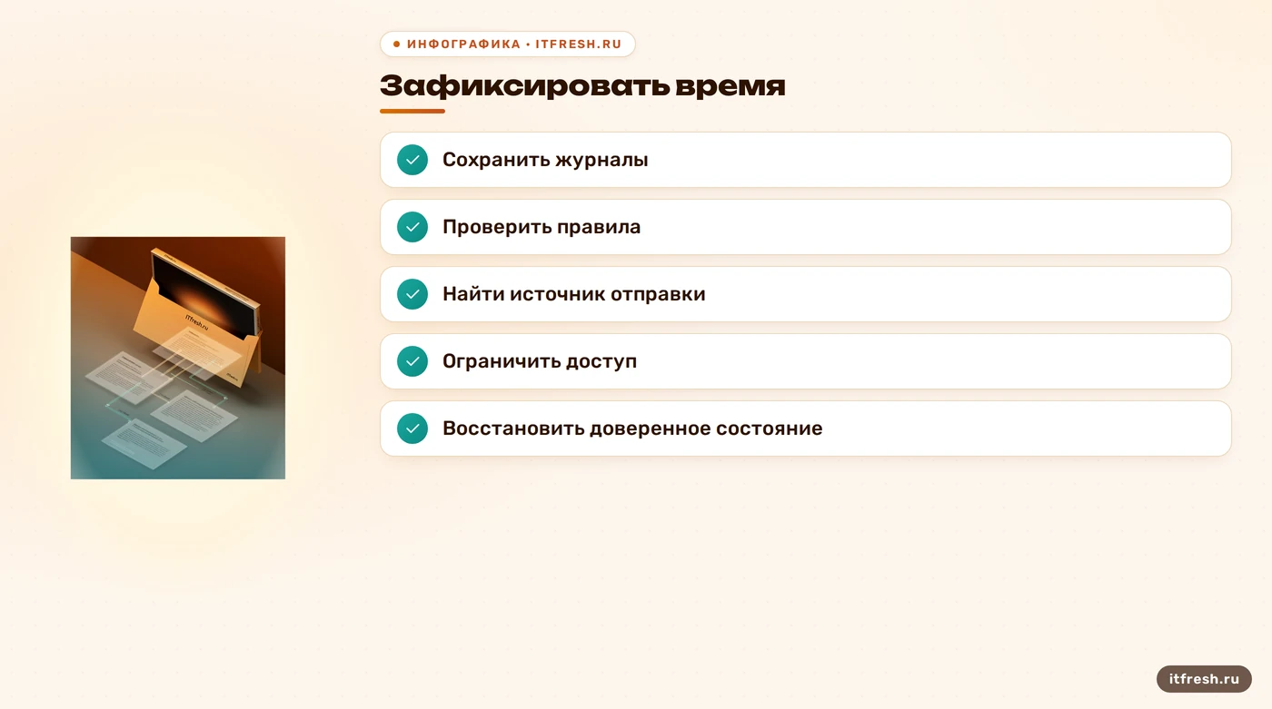 Чек-лист расследования и восстановления почтовой системы