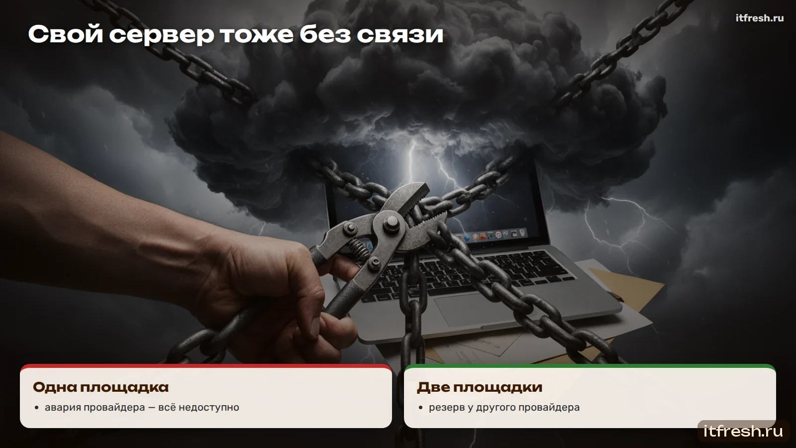 Свой сервер тоже без связи