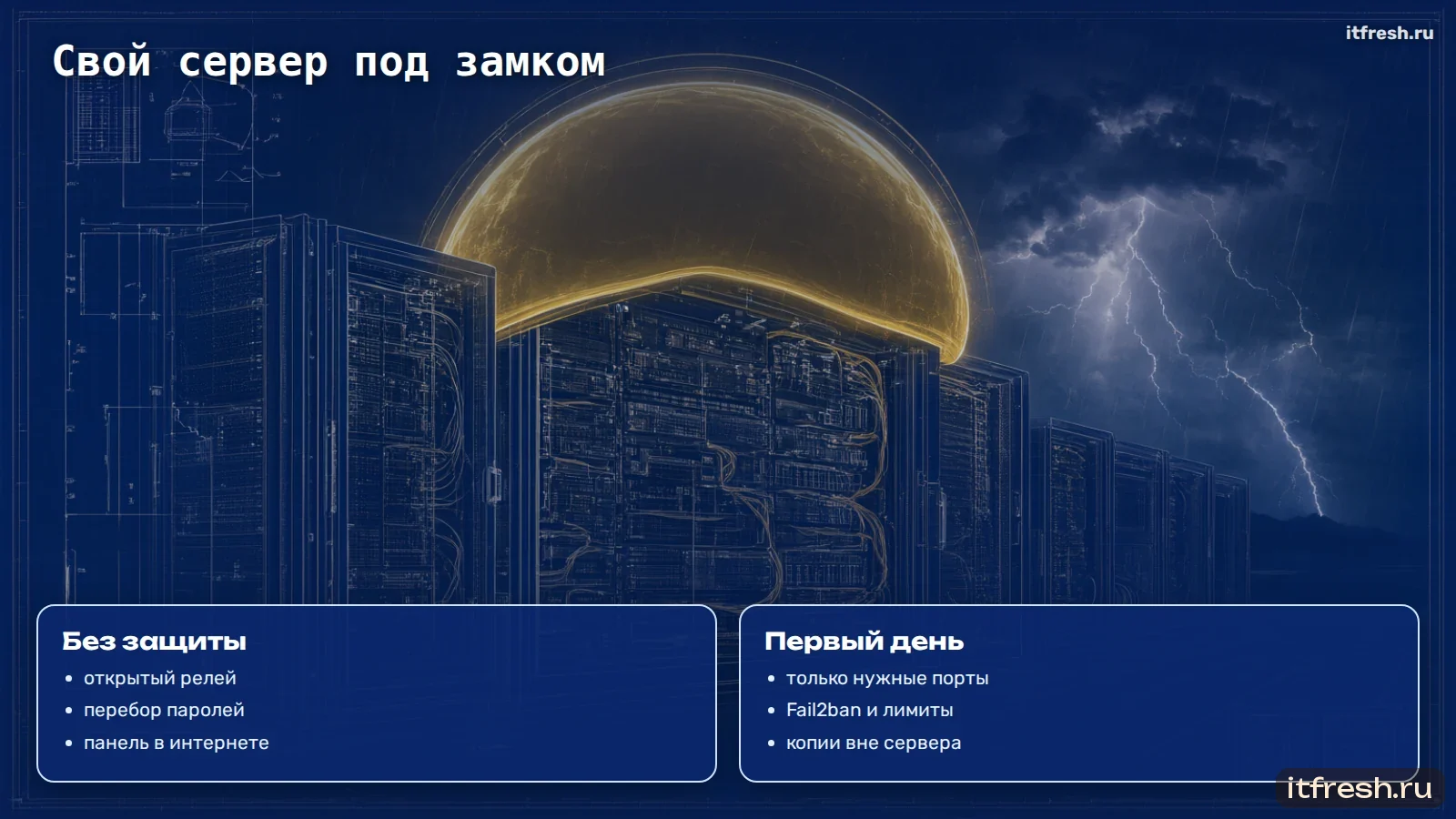 Свой сервер под замком