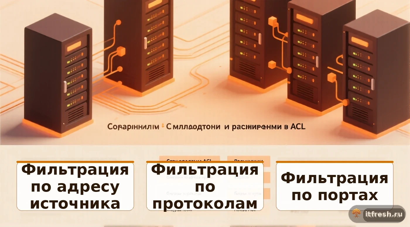 Сравнение стандартных и расширенных ACL Cisco для фильтрации трафика