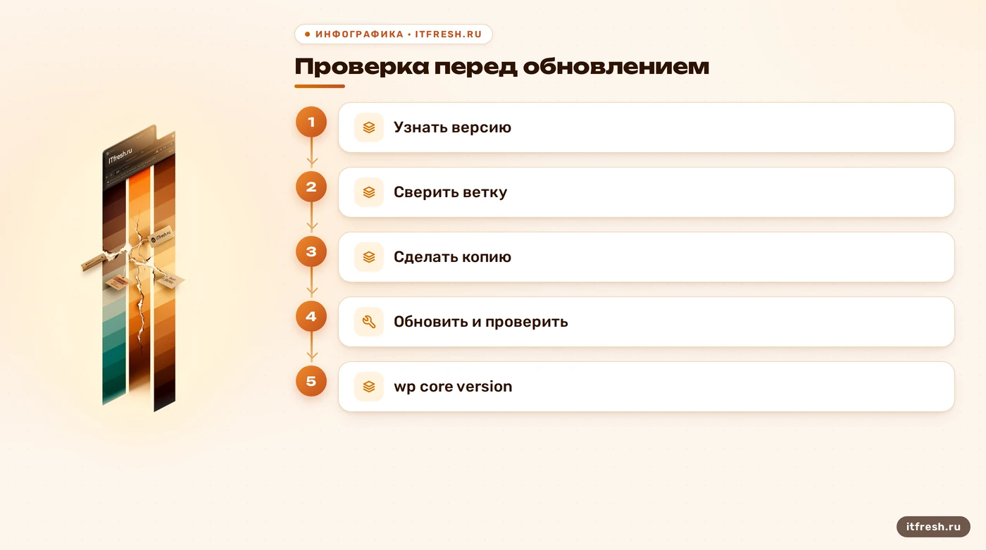 Порядок проверки и безопасного обновления WordPress