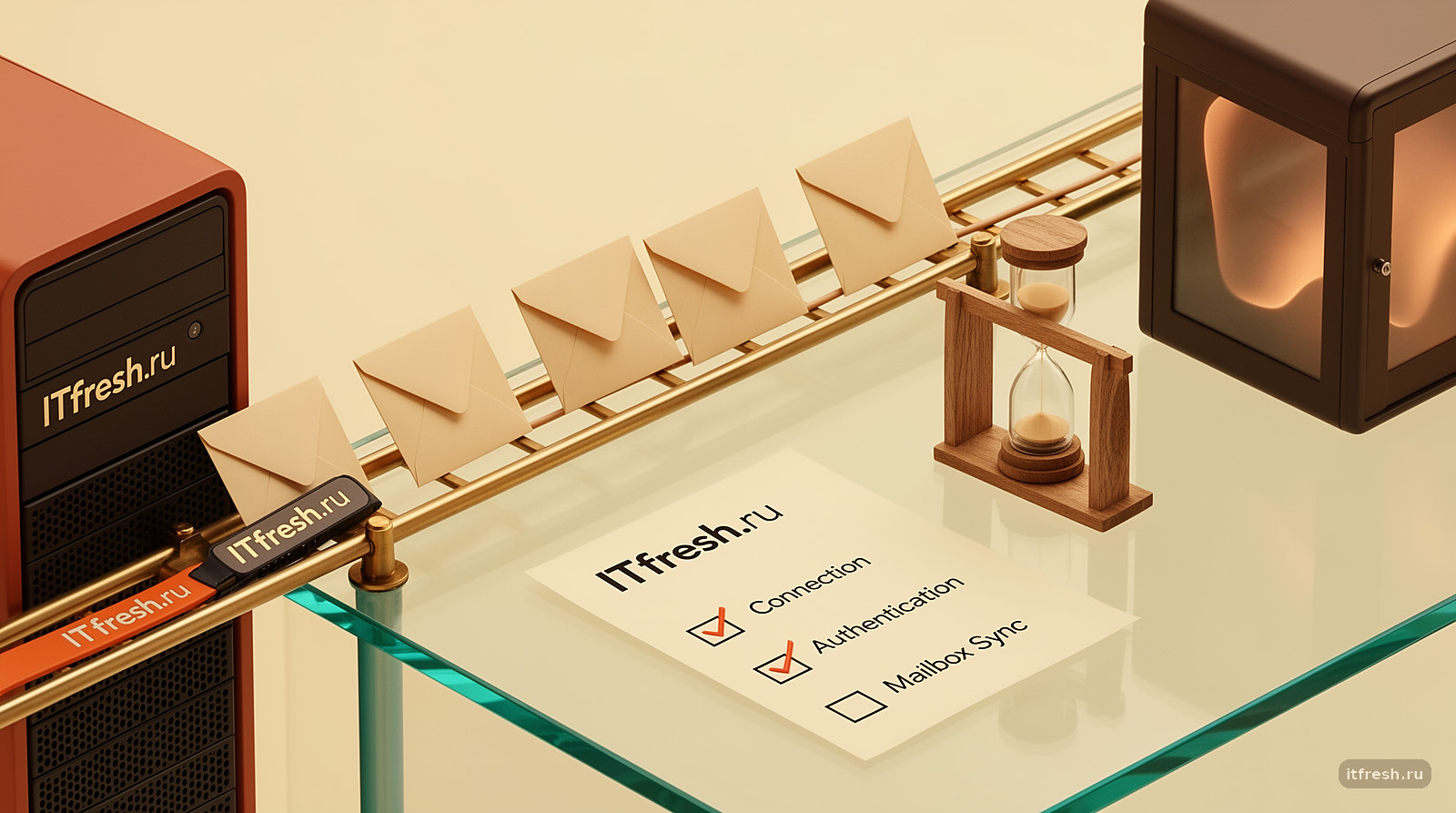 Метафора диагностики медленного входа в Dovecot по отдельным этапам
