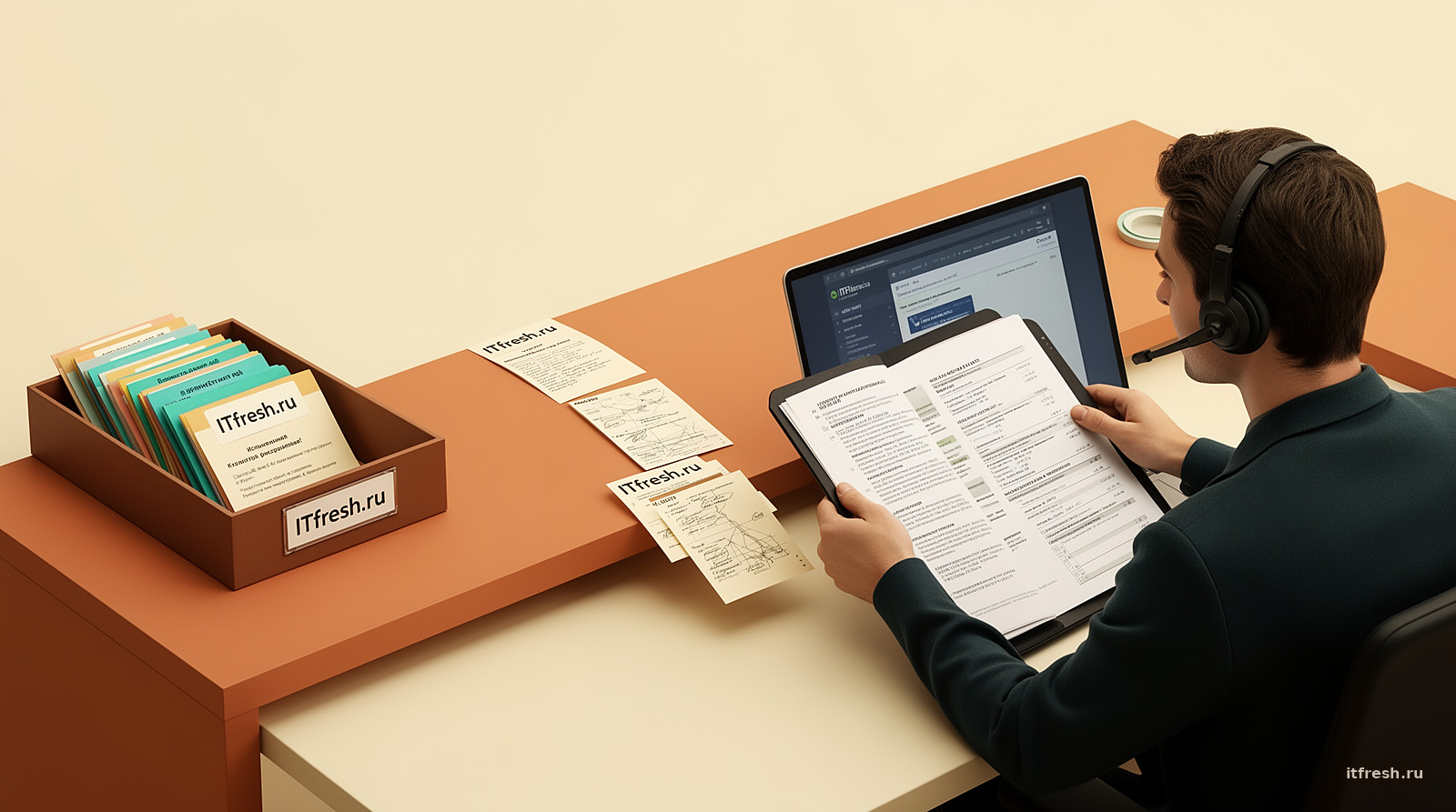 Чат-бот передаёт сложное обращение специалисту поддержки