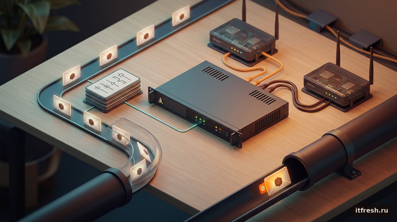 Шлюз Linux с двумя провайдерами: пакеты проваливаются мимо правил ip rule в таблицу main