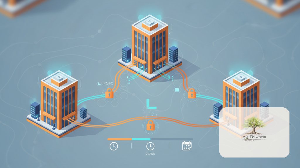 Site-to-site IPsec на Linux: как я соединил три офиса строительной компании за две недели