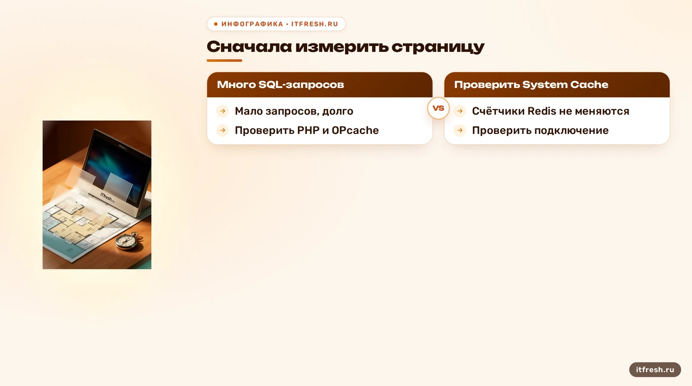 Схема первичной диагностики медленной Joomla