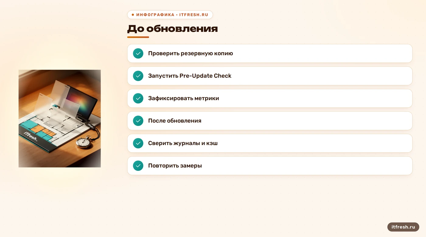 Чек-лист проверки Joomla до и после обновления