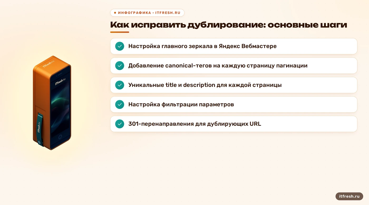 Как исправить дублирование: основные шаги: Настройка главного зеркала в Яндекс Вебмастере