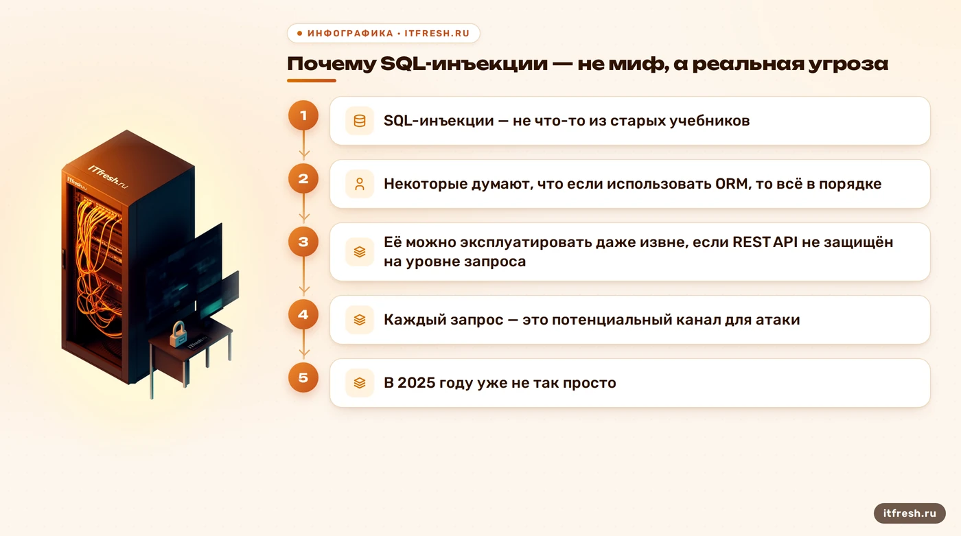 Почему SQL-инъекции — не миф, а реальная угроза: SQL-инъекции — не что-то из старых учебников