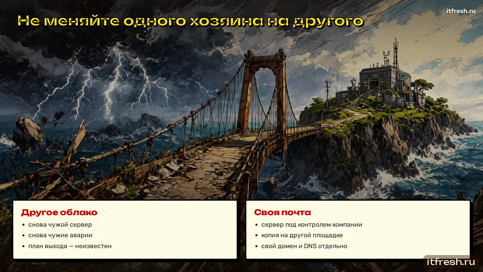 Не меняйте одного хозяина на другого