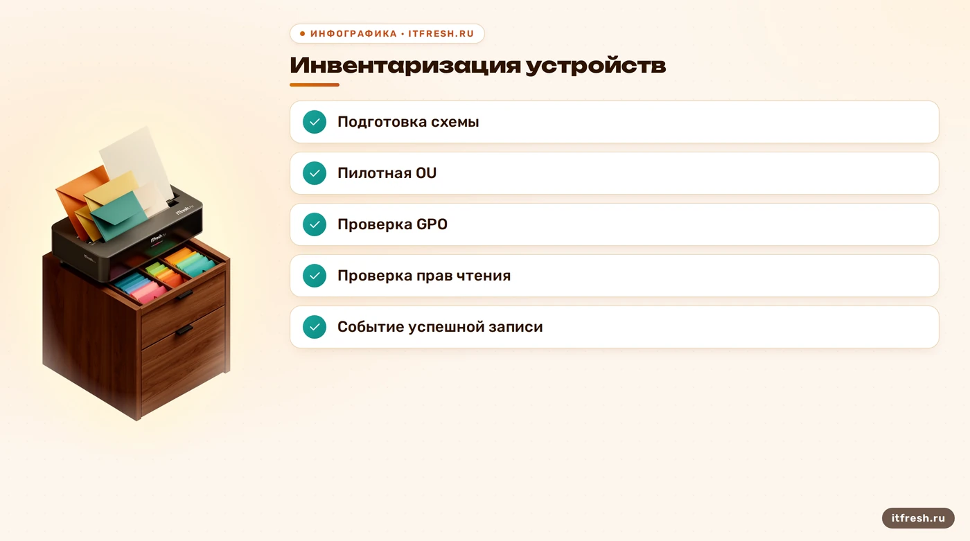 Чеклист пилотного внедрения Windows LAPS