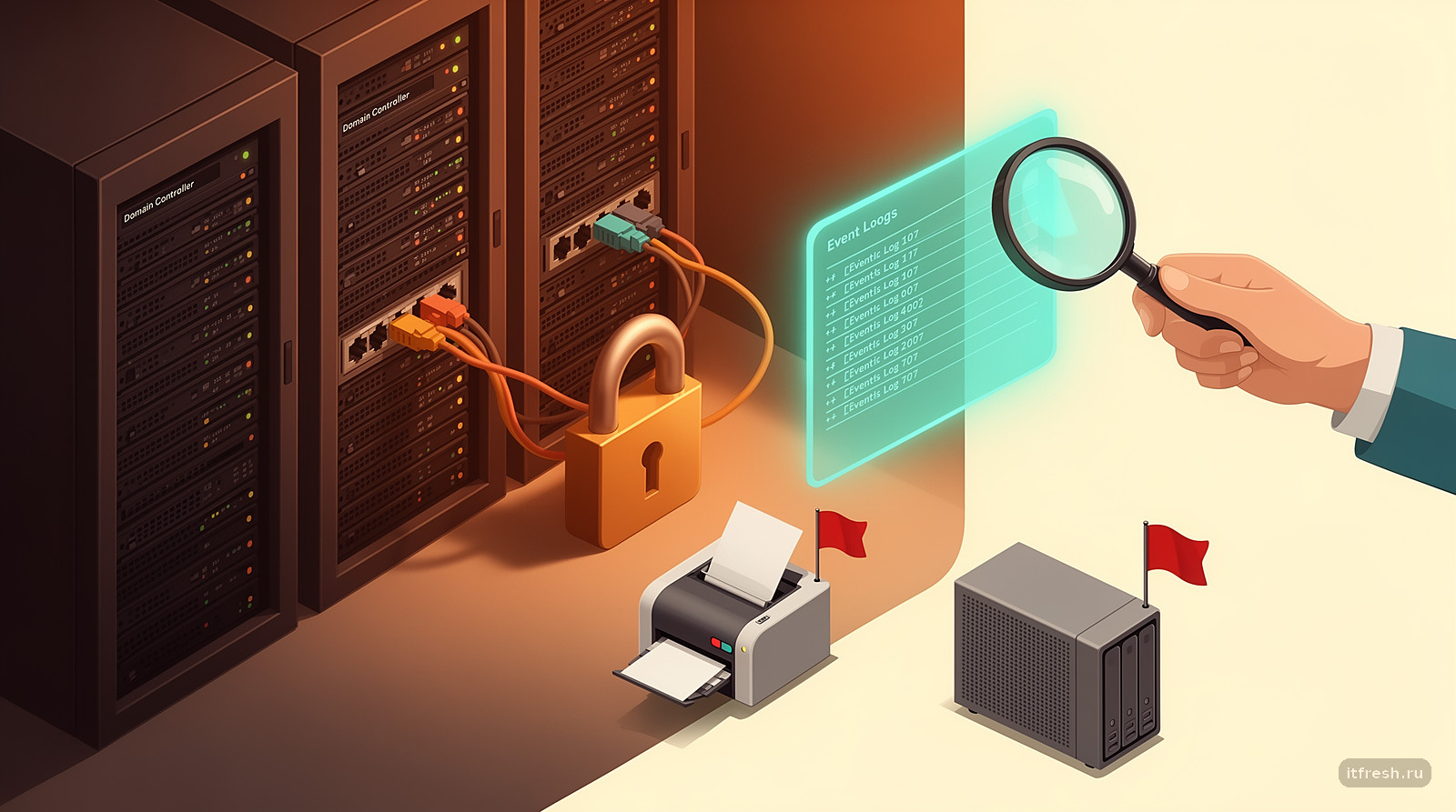 Пустой журнал событий контроллера и скрытые клиенты, которые не пройдут LDAP channel binding