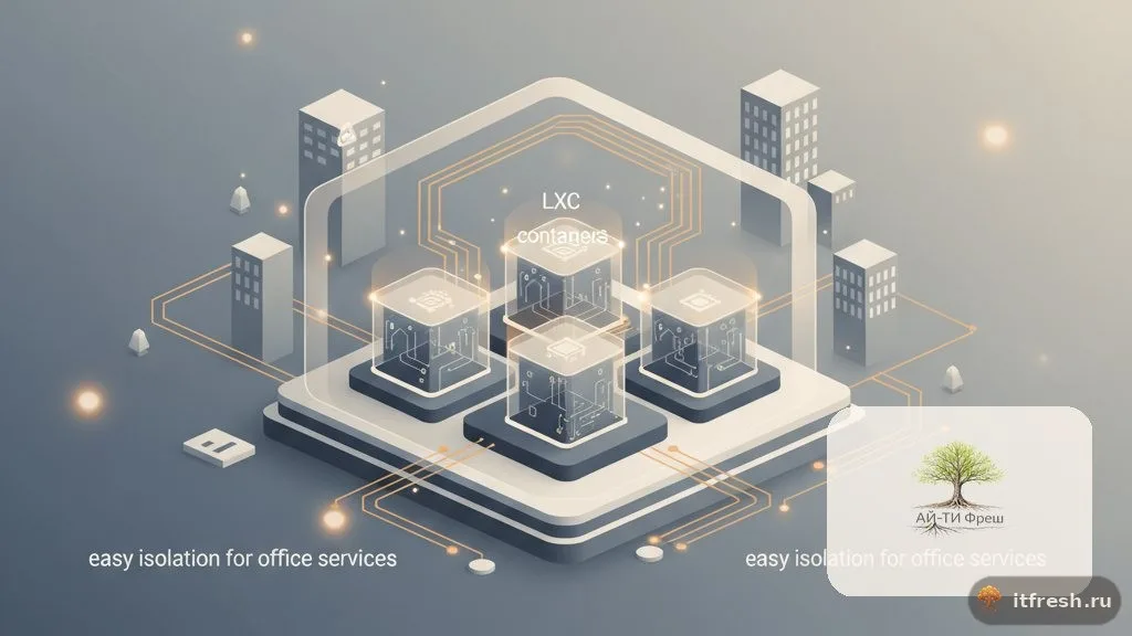 LXC-контейнеры в Proxmox: лёгкая изоляция для офисных сервисов без лишних накладных расходов