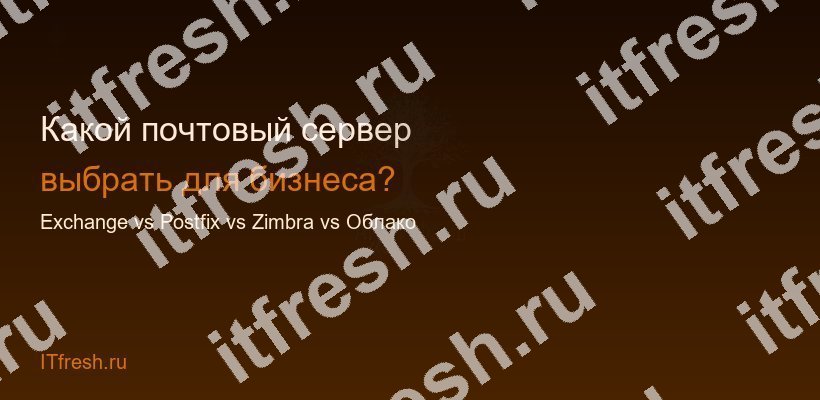 Сравнение почтовых серверов для бизнеса