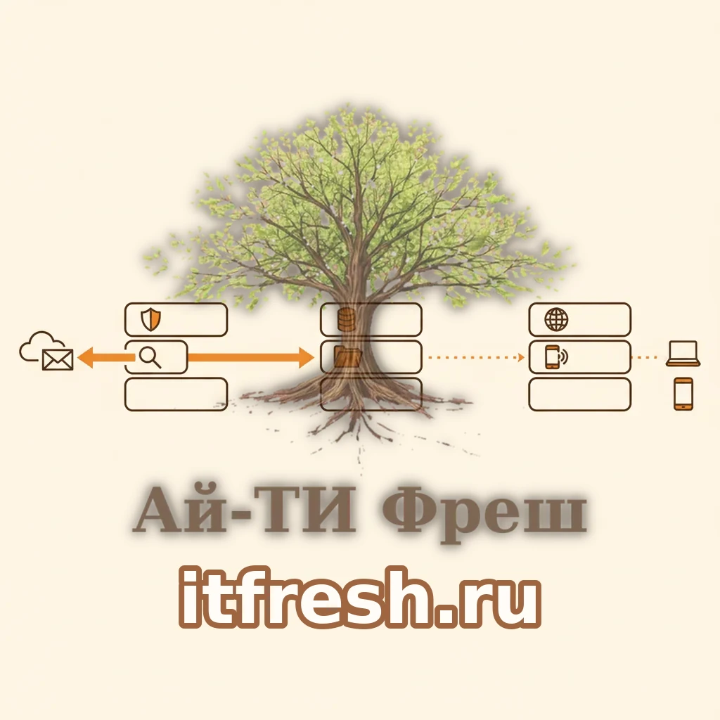 Архитектурная схема стека mailcow: поток письма от интернета через Postfix, Rspamd и ClamAV в Dovecot, MariaDB и Redis, доступ пользователей через nginx и SOGo
