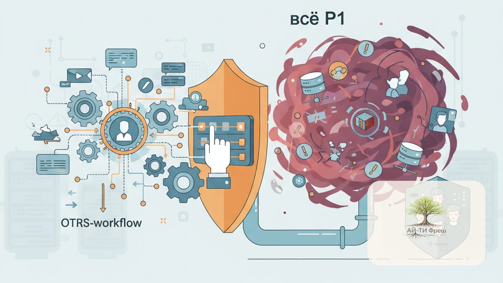 OTRS-workflow против «всё P1»: как мы защищаем IT-команду через автоматику