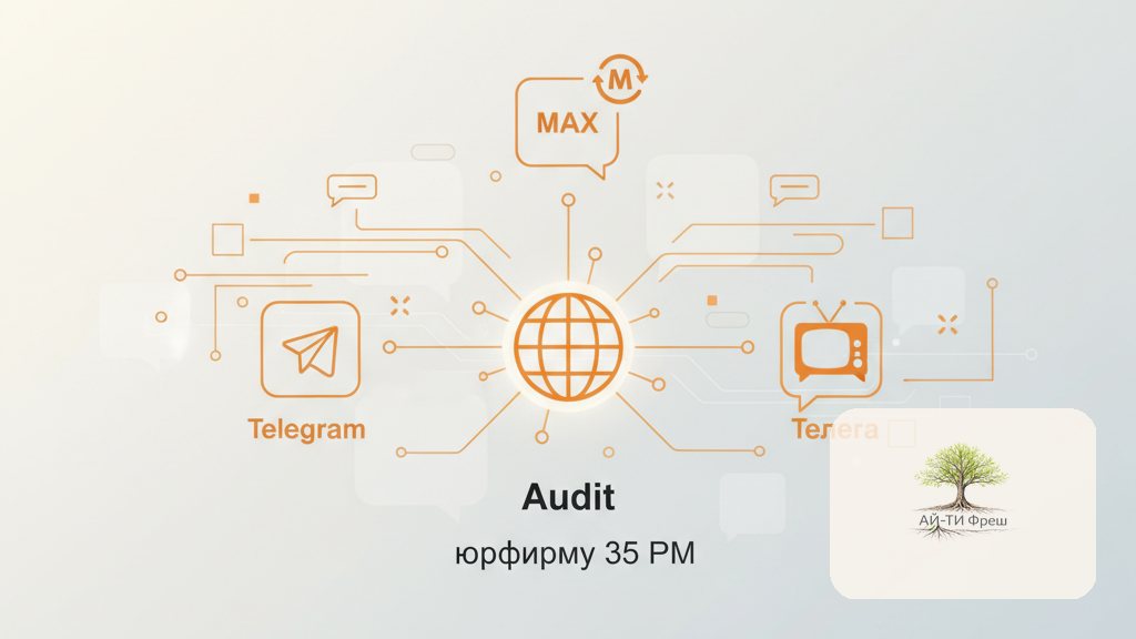 Аудит мессенджеров для юрфирмы 35 РМ: Telegram, MAX, «Телега»