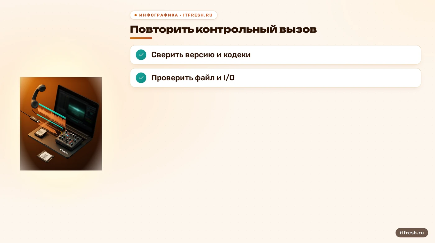 Чек-лист диагностики записи звонков в Asterisk