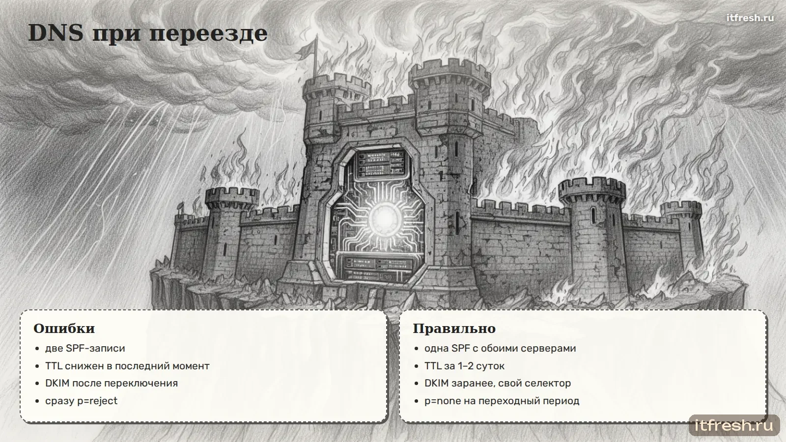 DNS при переезде