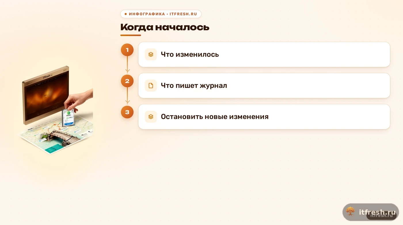 Дерево первичной диагностики сайта после обновления CMS