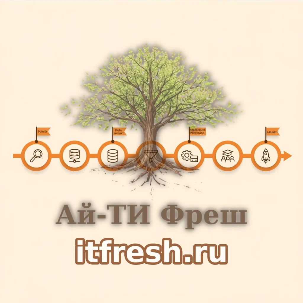 Таймлайн внедрения Odoo за 6 недель: обследование, фундамент, процессы, обучение и запуск