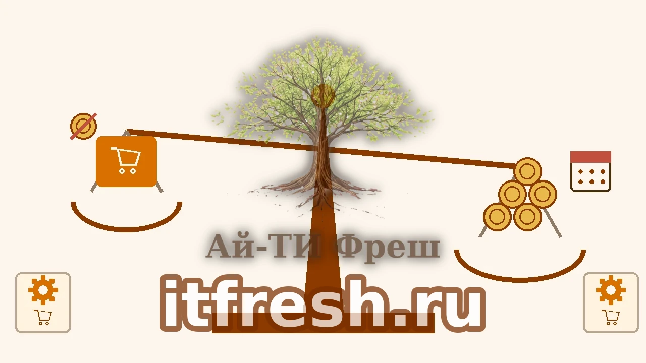 Весы сравнения: бесплатный OpenCart с GPLv3 против коммерческой CMS с ежегодной лицензией — чаши с монетами и пиктограммами каталога, корзины и оплаты