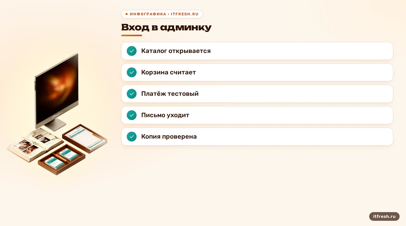 Чек-лист проверки магазина OpenCart перед открытием