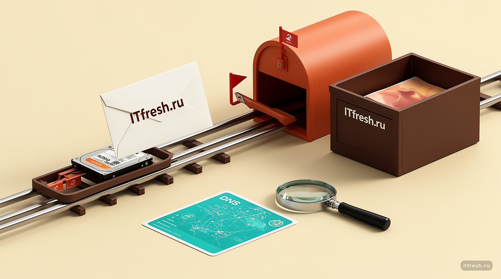 Конверт остановился на сортировке — метафора ошибки SMTP 550
