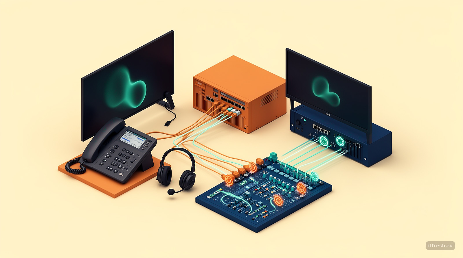 Схема работы диалплана в Asterisk