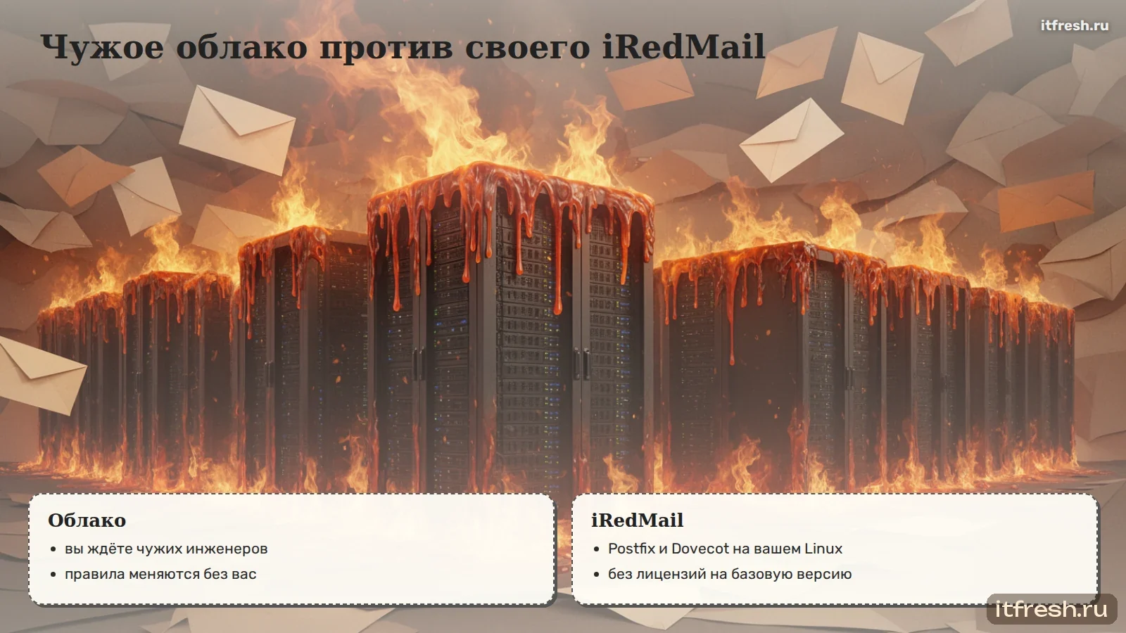 Чужое облако против своего iRedMail