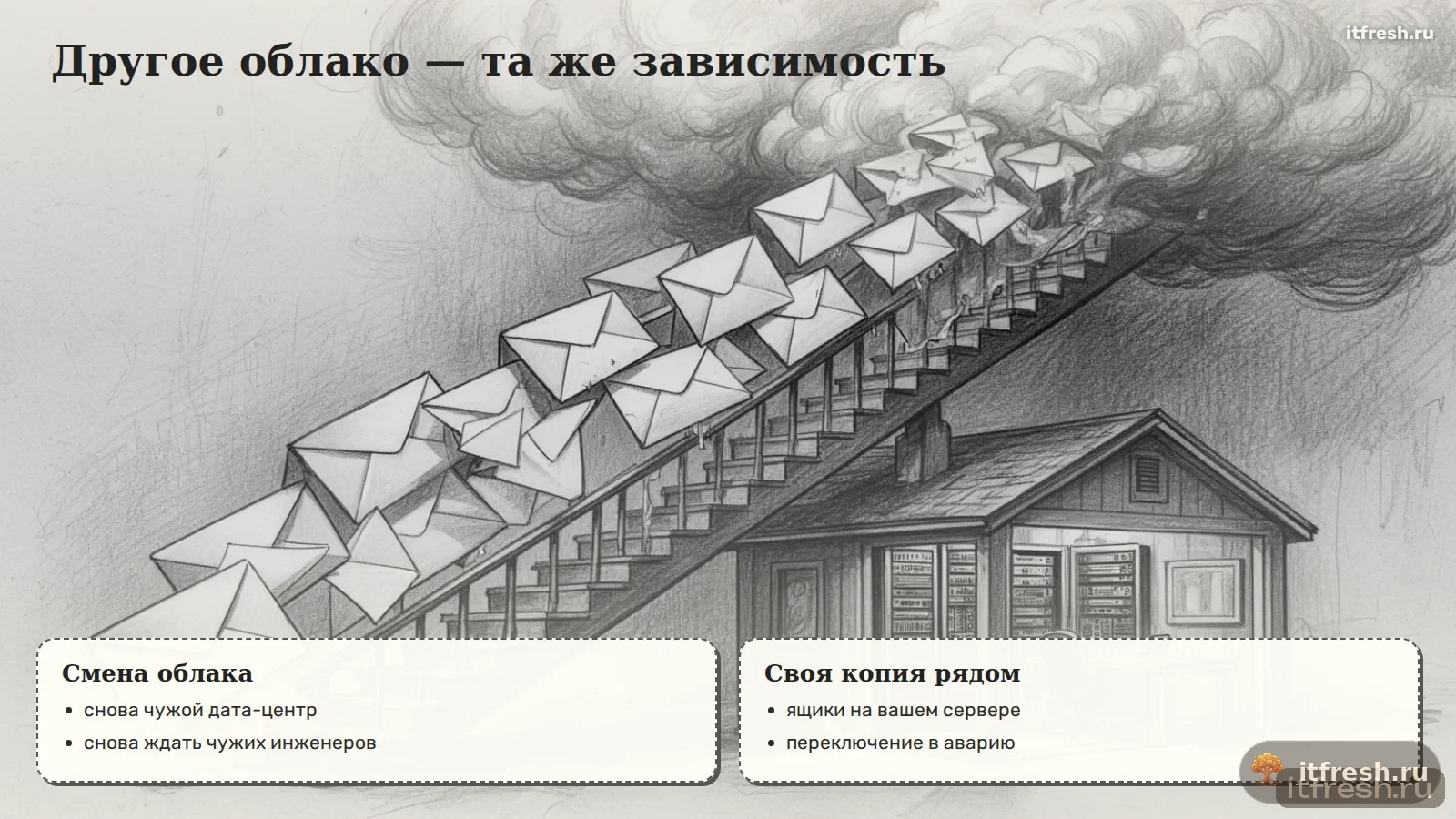 Другое облако — та же зависимость