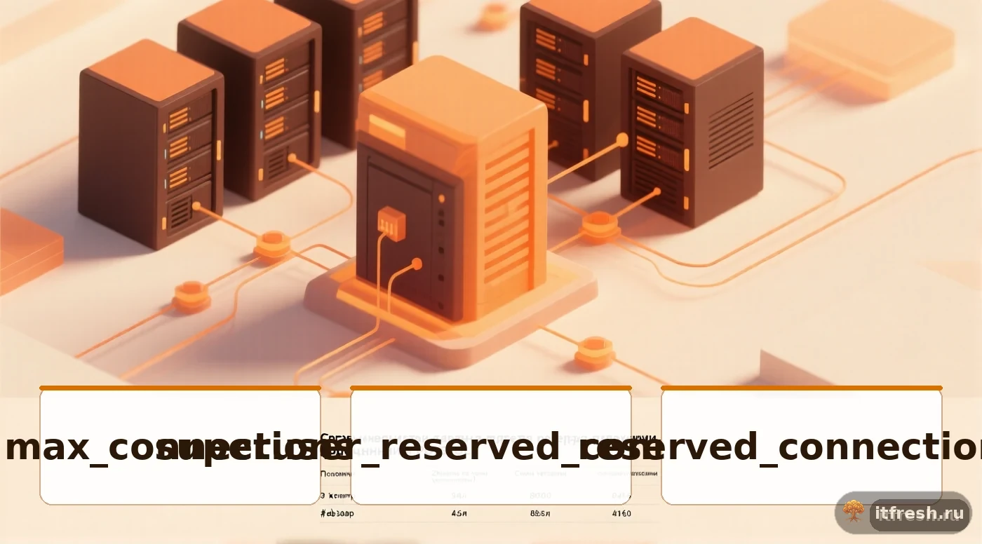 Сравнение параметров резерва подключений в PostgreSQL: max_connections, superuser_reserved_connections, reserved_connections